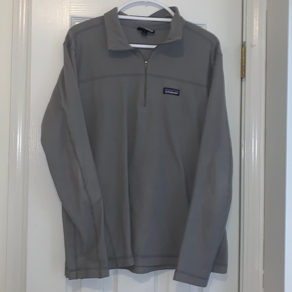 Grey Patagonia quarter zip